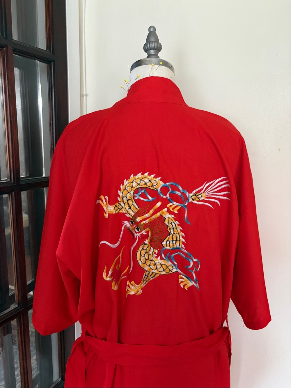 Red Embroidered Dragon Robe